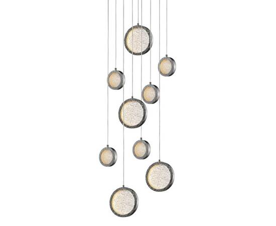 Подвесной светильник Delight Collection Bottega P98014M-9 polished nickel