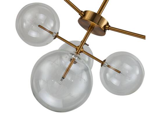 Люстра на штанге Delight Collection Globe Mobile KG0965P-10B brass, изображение 4