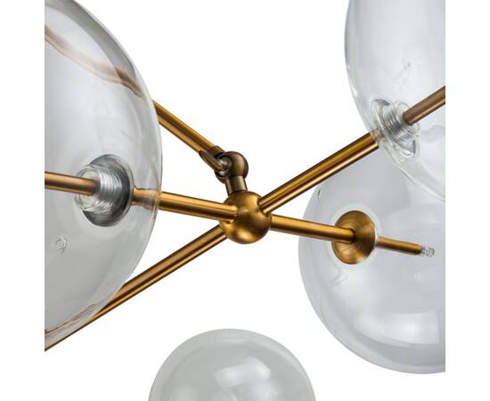 Люстра на штанге Delight Collection Globe Mobile KG0965P-10B brass, изображение 5