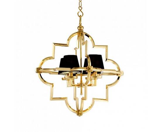 Подвесная люстра Delight Collection Mandeville KM0728P-4M gold/black