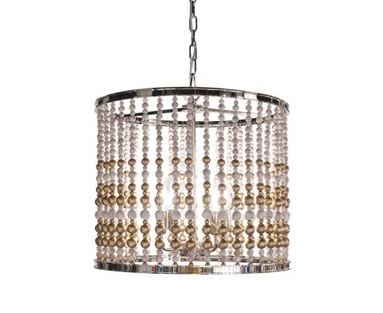 Подвесная люстра Delight Collection Wood Light KW0783P-4 silver