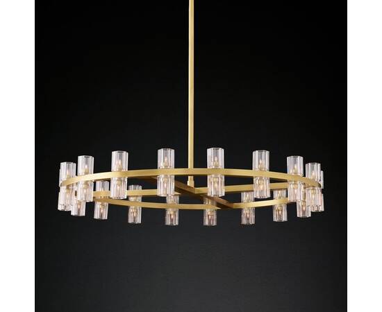 Люстра на штанге Delight Collection Arcachon KM1000P-36 brass, изображение 2