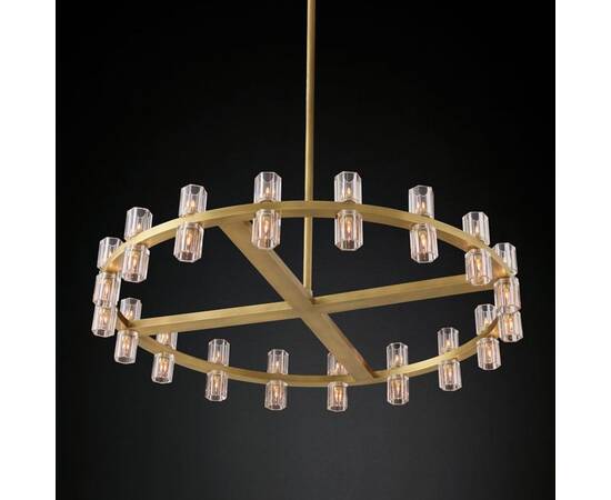 Люстра на штанге Delight Collection Arcachon KM1000P-36 brass, изображение 3