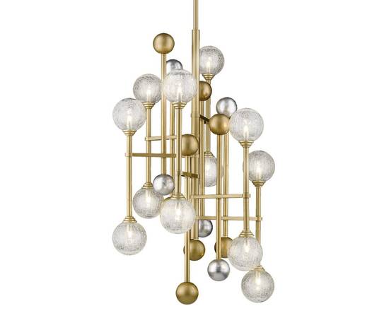 Люстра на штанге Delight Collection Fluxus P68084-12 gold