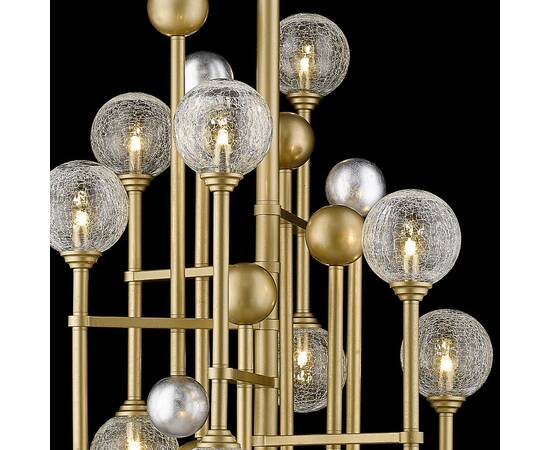 Люстра на штанге Delight Collection Fluxus P68084-12 gold, изображение 4