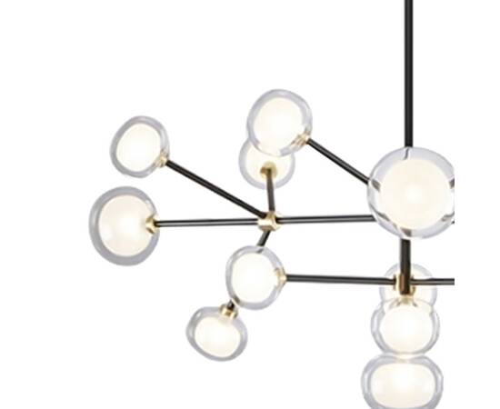 Подвесной светильник Delight Collection Nabila 10101P/10 black/gold, изображение 2