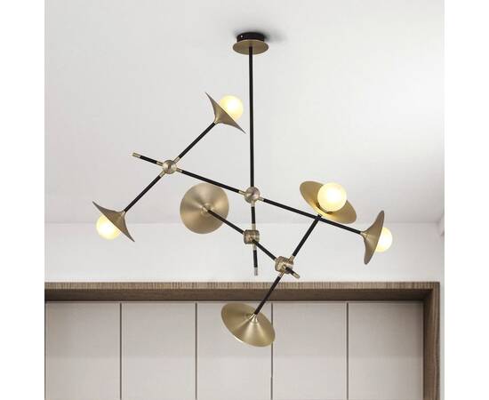 Люстра на штанге Delight Collection 9256P/6 gold, изображение 3