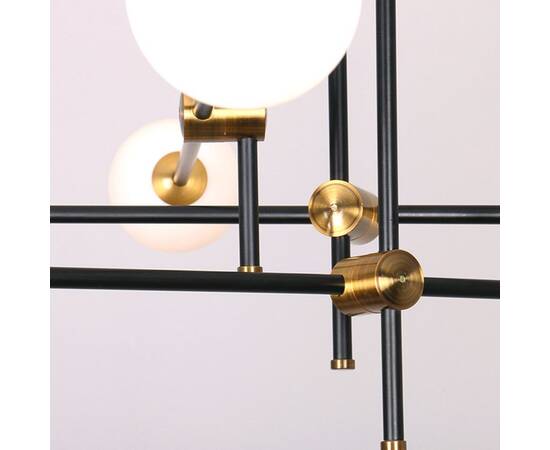 Люстра на штанге Delight Collection Bistro Globe 9389P/9 black/gold, изображение 3