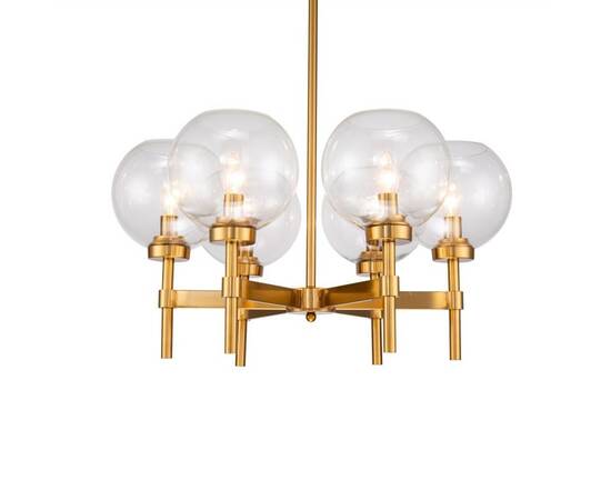 Люстра на штанге Delight Collection Jade KM1106P-6 brass