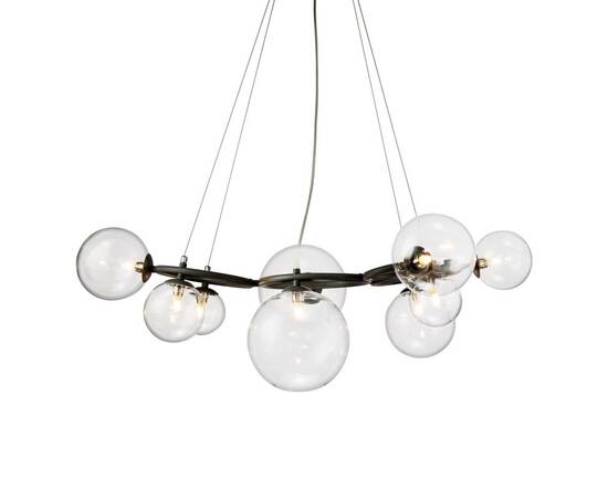 Подвесная люстра Delight Collection Wendt KG1202P-9 grey/clear