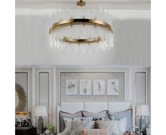 Подвесная люстра Delight Collection KR1209P-12 brass, изображение 3