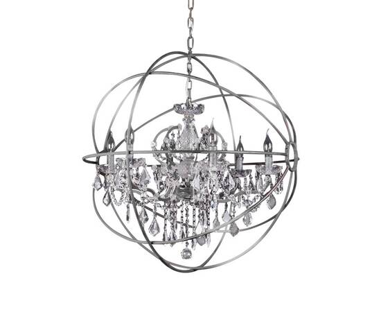 Подвесная люстра Delight Collection Foucault'S Orb 5014-D6 chrome