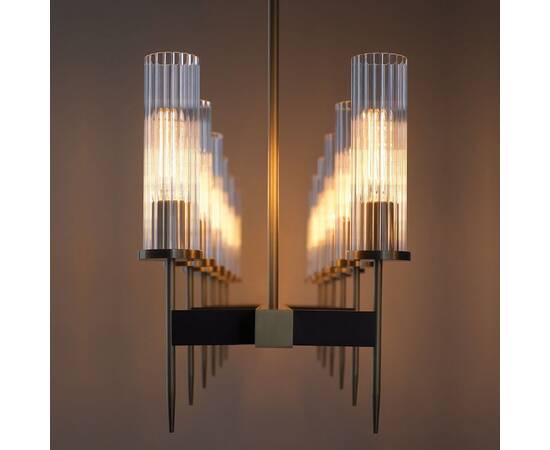 Люстра на штанге Delight Collection Alouette KM0936P-12 brass, изображение 3