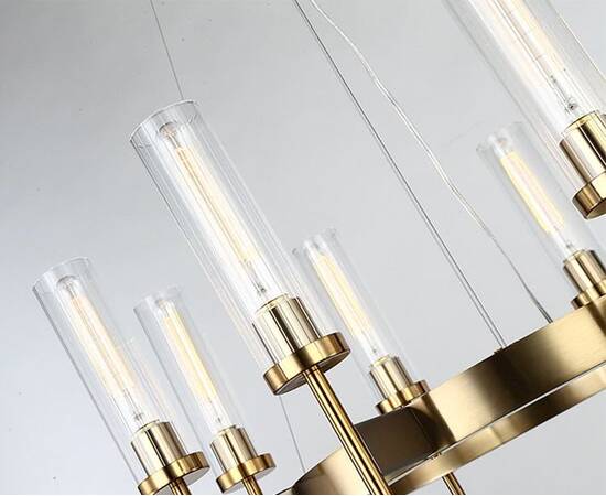 Подвесная люстра Delight Collection Alouette KM0936P-8 brass, изображение 3