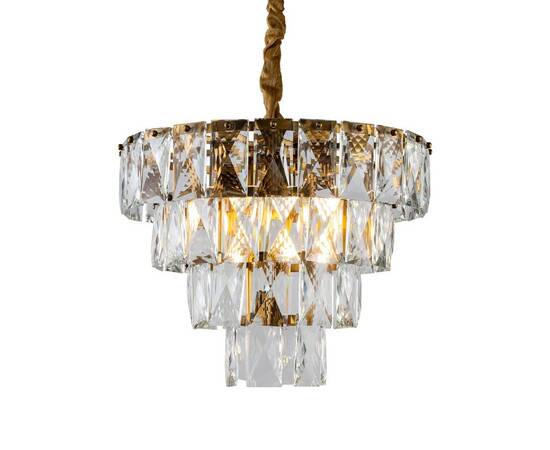 Подвесная люстра Delight Collection Amazone KG1113P-7 brass/clear