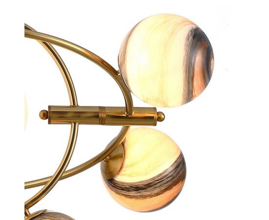 Люстра на штанге Delight Collection Planet KG1122P-7B brass, изображение 3