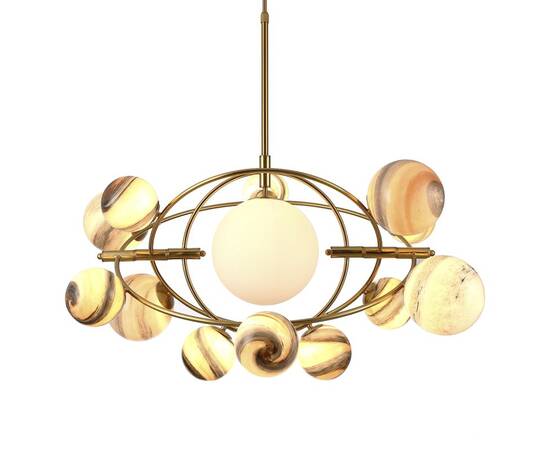 Подвесная люстра Delight Collection Planet KG1122P-13B brass