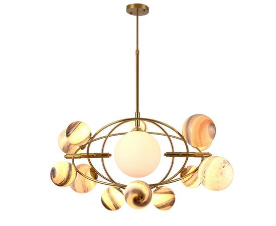 Подвесная люстра Delight Collection Planet KG1122P-13B brass, изображение 2