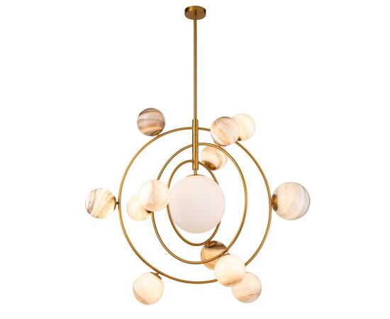 Люстра на штанге Delight Collection Planet KG1122P-13 brass, изображение 2