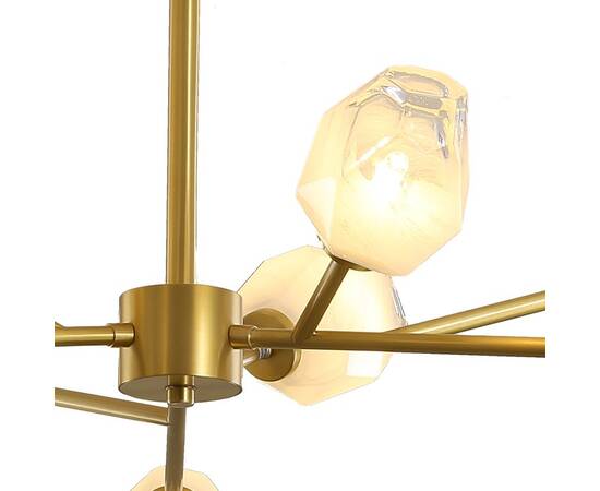 Люстра на штанге Delight Collection KM1245P-9 brass, изображение 2