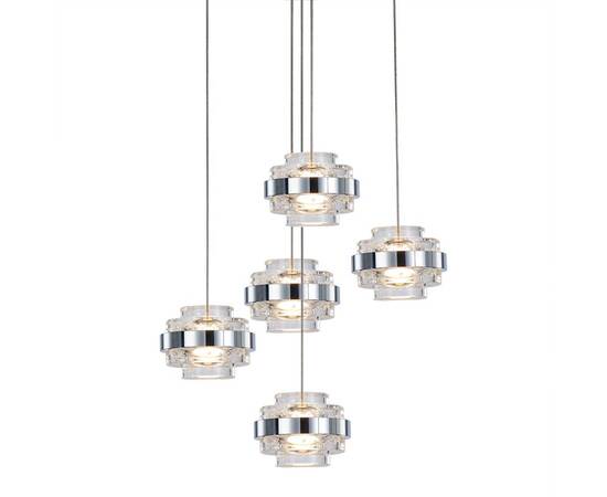 Подвесной светильник Delight Collection MD22030002 MD22030002-5A chrome/clear