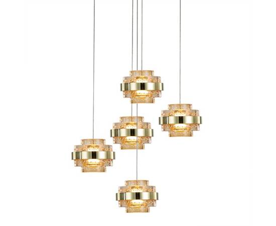 Подвесной светильник Delight Collection MD22030002 MD22030002-5A gold/champagne