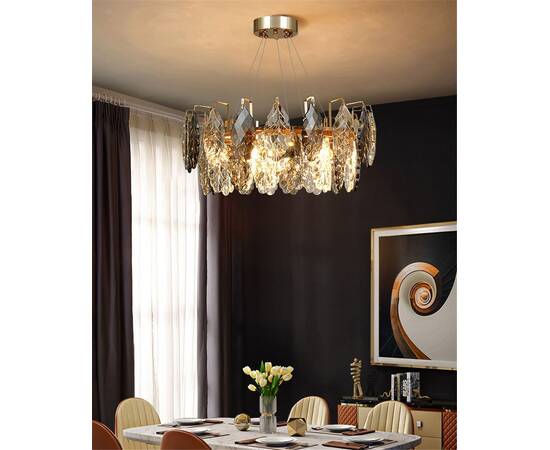 Подвесная люстра Delight Collection D8011P/R-600 gold/smoky, изображение 4