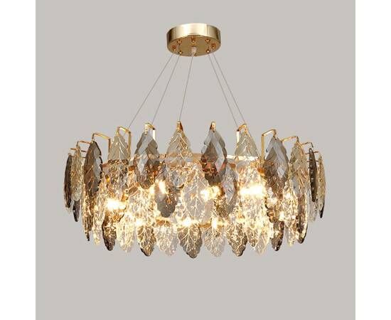 Подвесная люстра Delight Collection D8011P/R-800 gold/smoky, изображение 2