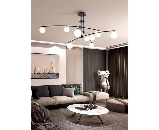 Люстра на штанге Delight Collection 8119P/9 black, изображение 3