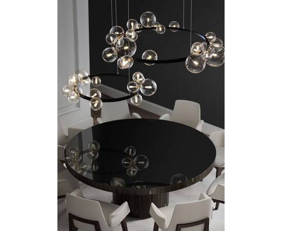 Подвесной светильник Delight Collection Art Deco Bubble 8828P/L black/clear, изображение 4