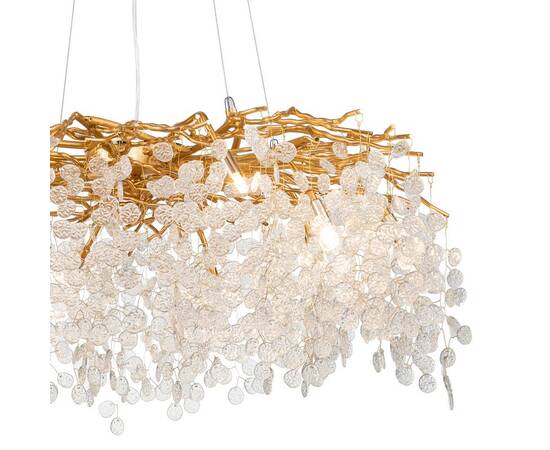Подвесная люстра Delight Collection Shiro-noda FTB006R-100 brass/clear, изображение 3