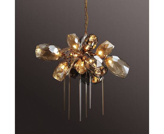Подвесная люстра Delight Collection Britannica 8898P/AL gold/smoky, изображение 4