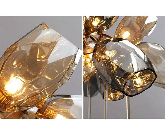 Подвесная люстра Delight Collection Britannica 8898P/AL gold/smoky, изображение 9