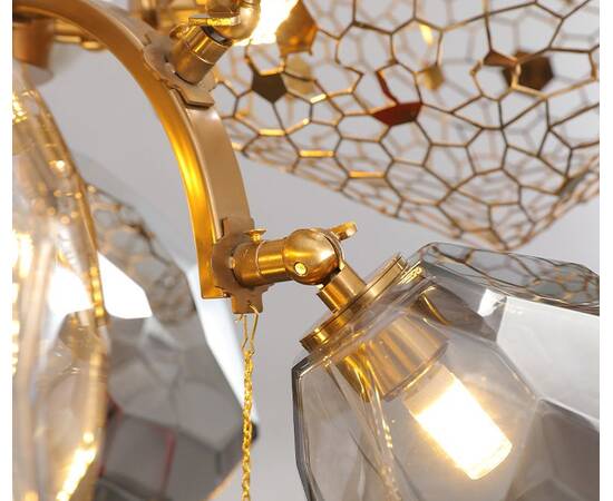 Подвесная люстра Delight Collection Britannica 8898P/BS gold/smoky, изображение 7