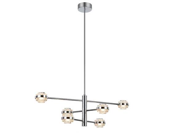 Люстра на штанге Delight Collection MD22030002 MX22030002-6A chrome/clear, изображение 2