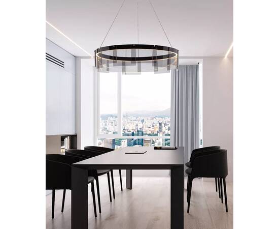 Подвесная люстра Delight Collection Stratos D8825P/L black/smoky, изображение 5