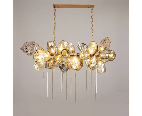 Подвесная люстра Delight Collection Britannica 8898P/BL gold/smoky, изображение 2