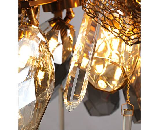 Подвесная люстра Delight Collection Britannica 8898P/BL gold/smoky, изображение 9
