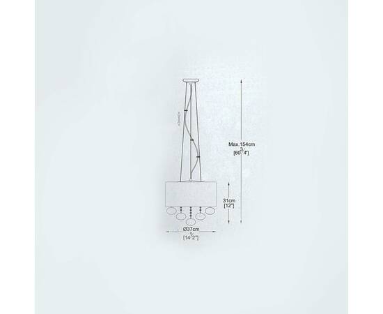 Подвесная люстра Delight Collection Andromeda P0173-05C, изображение 4