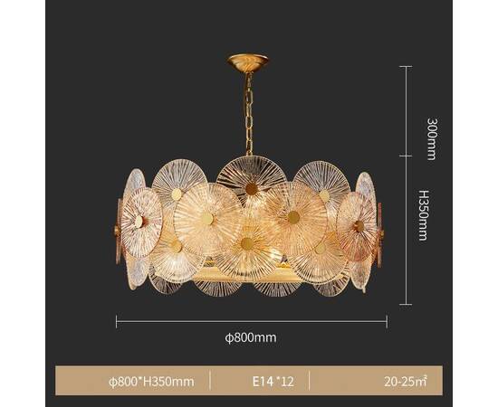 Подвесная люстра Delight Collection 8848-80 gold, изображение 6