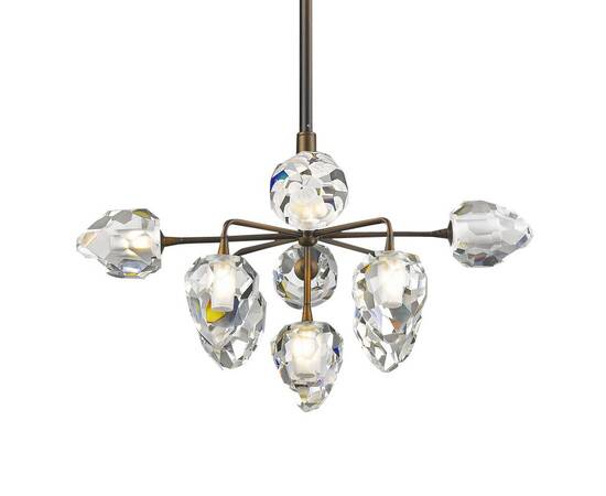 Подвесная люстра Delight Collection On the Rocks P68038L-9 gold