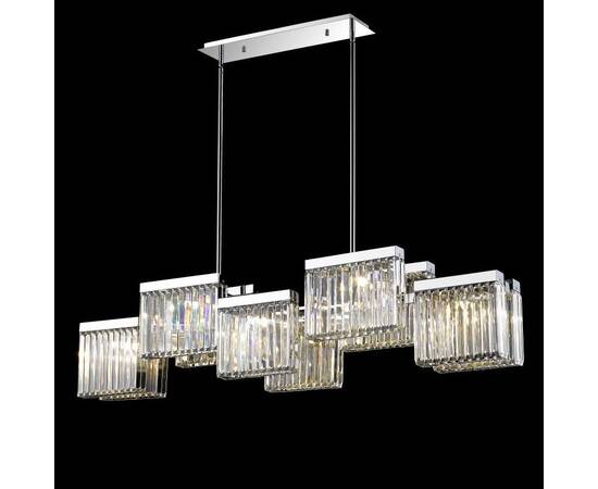 Люстра на штанге Delight Collection Broadway EP68031L-10 chrome, изображение 2