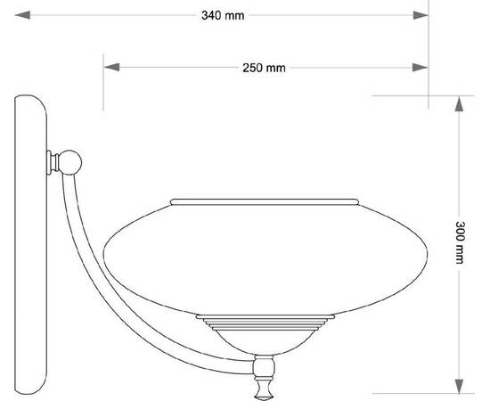Бра Kutek San Marino Shade SAN-K-1(P)CR, изображение 2
