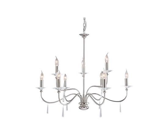Подвесная люстра Elstead Lighting Finsbury park FP9-POL-NICKEL