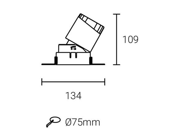 Встраиваемый светильник Fiberli 302T75 (круглая рамка) 12130201, изображение 7
