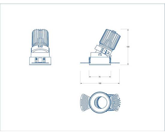 Встраиваемый светильник Fiberli MR1215 (круглая рамка) 12130103, изображение 9
