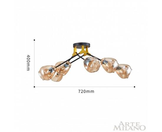 Потолочная люстра Arte Milano Amalfi 252588/6 Br, изображение 2