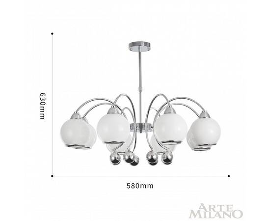 Люстра на штанге Arte Milano 276207/8 Ni, изображение 2