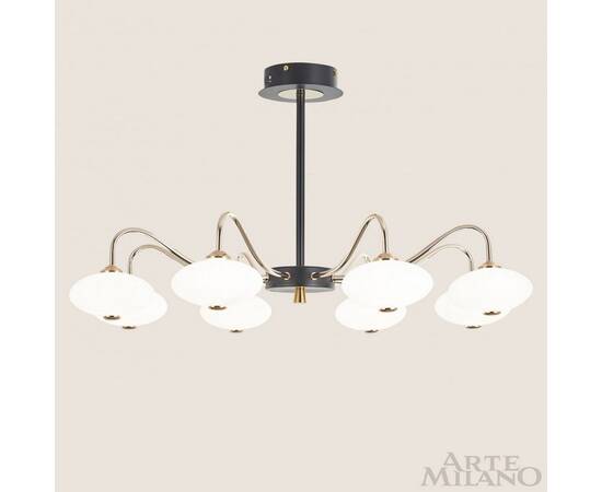 Люстра на штанге Arte Milano 273908/8 BK/GD, изображение 2
