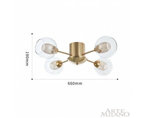 Потолочная люстра Arte Milano 272880/4 GD, изображение 2